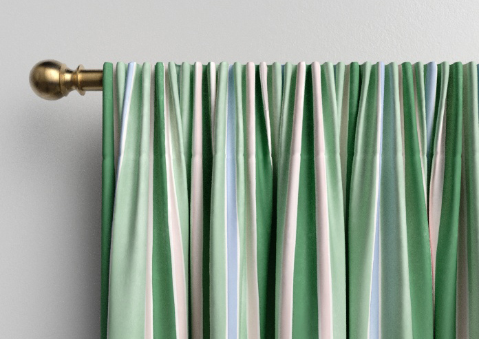 Bluebellgray Seaside Stripe, Seaglass - Made to Measure Curtains - Image 9